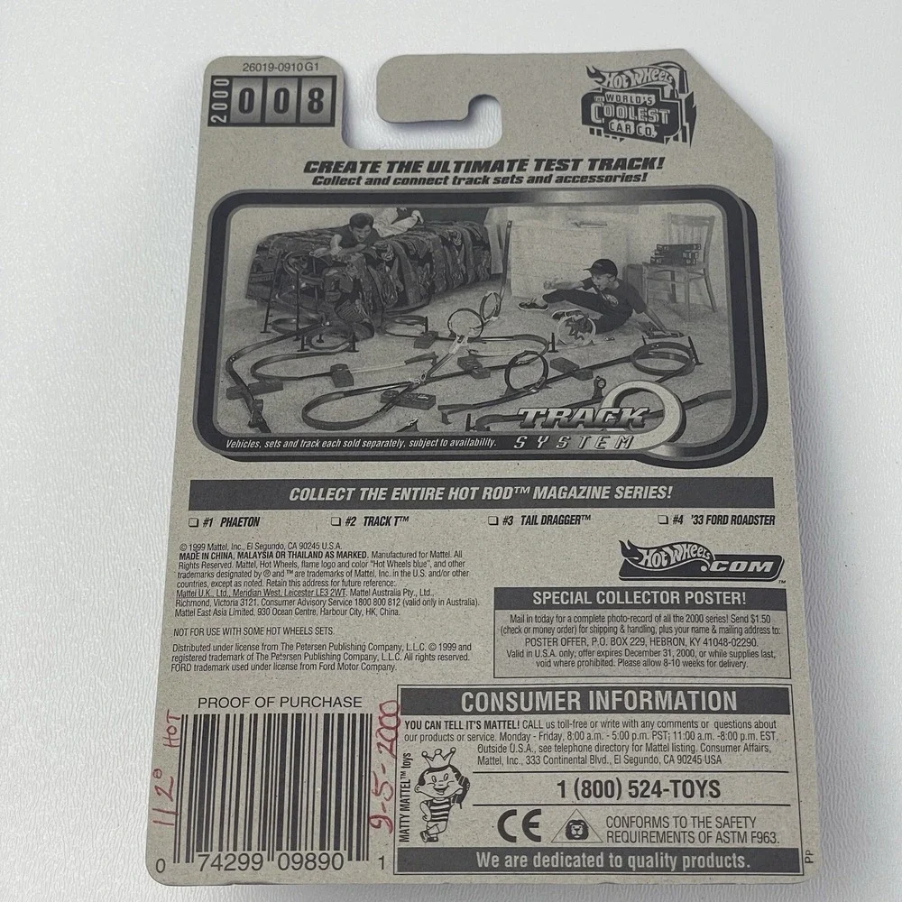 Hot Wheels 33 Ford Roadster Hot Rod Magazine 4 of 4 Green Mattel Wheels